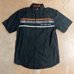 Vintage Harley Davidson Button-Up Tee